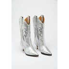 Moschino Multicolor Viscose High Heel Boots - Eljoys Fashion 