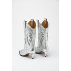 Moschino Multicolor Viscose High Heel Boots - Eljoys Fashion 