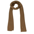 Michael Kors brown polyester scarf with a soft, lightweight fabric and subtle woven texture, perfect for stylish layering.