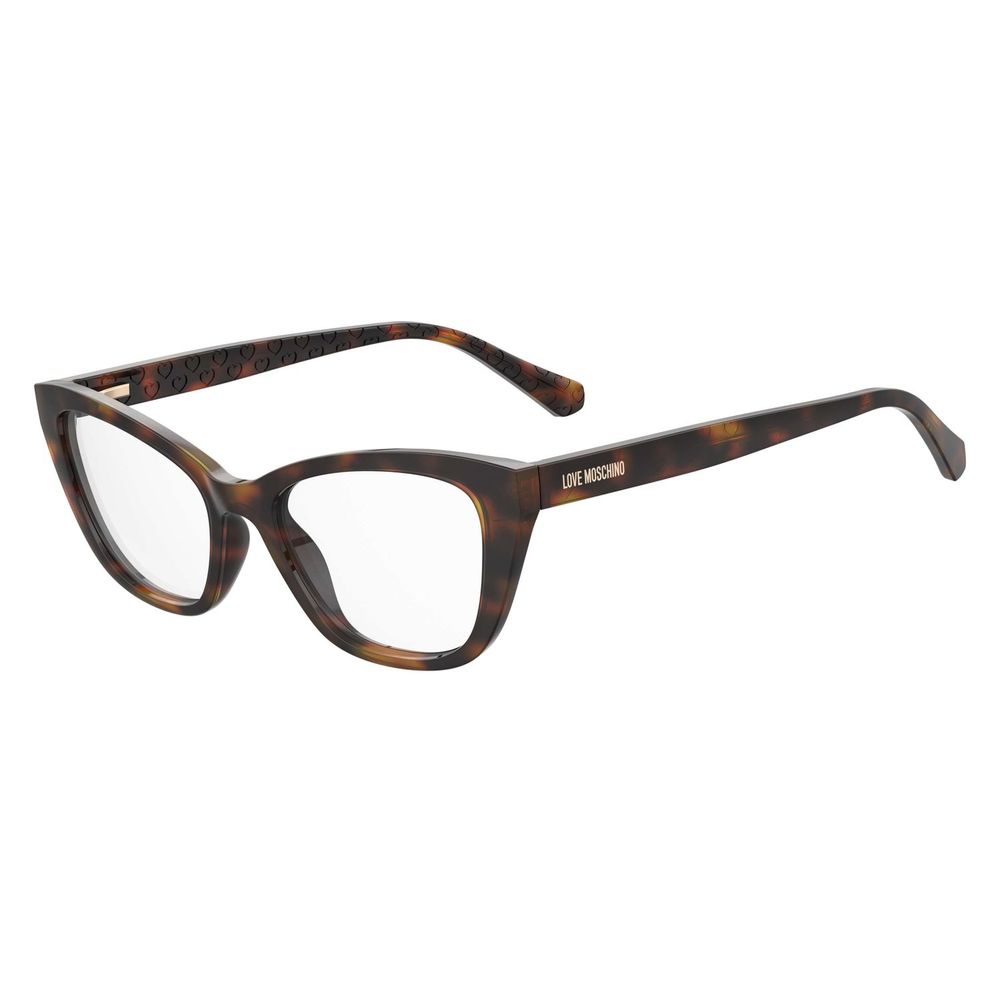 Love Moschino Brown Cellulose Propionate Glasses Frames