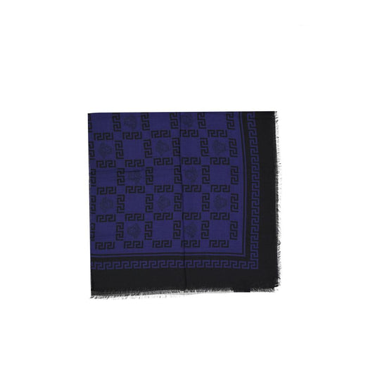 Versace Blue Modal Scarf Versace