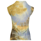Desigual Giallo polyester women’s tank top with vibrant yellow color and sleeveless design, casual summer top for women.