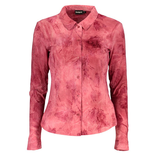 Desigual Rosso Polyester Women Shirt Desigual