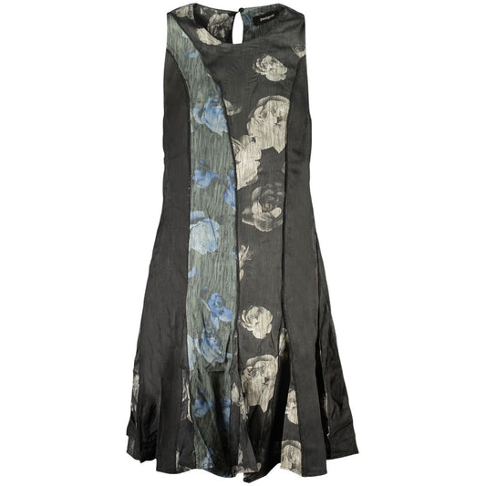 Desigual Nero Viscosa Women Dress Desigual