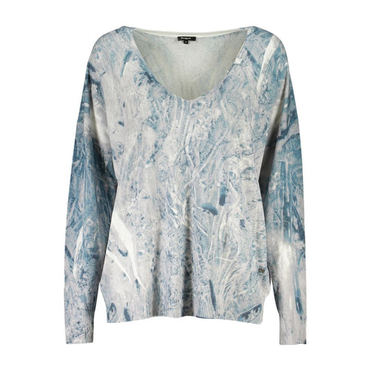 Desigual Azzurro Viscosa Woman Sweater Desigual