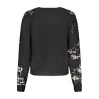 Desigual Nero viscose women's sweater featuring a relaxed fit and subtle textured fabric on a neutral background.