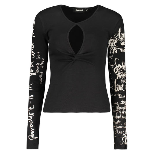 Desigual Black Cotton Women Sweater Desigual