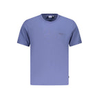 Pepe Jeans men's blue cotton T-shirt with crew neckline and short sleeves, casual fit, perfect for everyday wear.