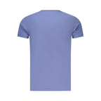 Pepe Jeans men's cotton T-shirt in blue, featuring a classic crew neck and short sleeves, casual and comfortable fit.