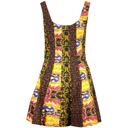 Desigual Giallo Cotton Women Dress Desigual