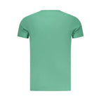 Pepe Jeans men's Verde cotton T-shirt with round neckline and short sleeves, casual style, displayed on a plain background.