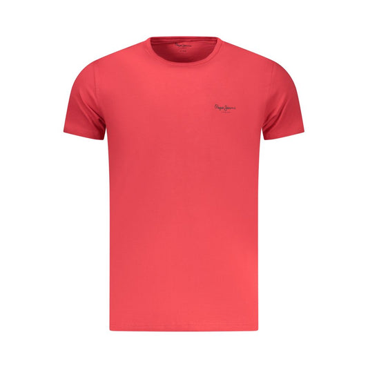 Pepe Jeans Rosso Cotton Men's T-Shirt Pepe Jeans