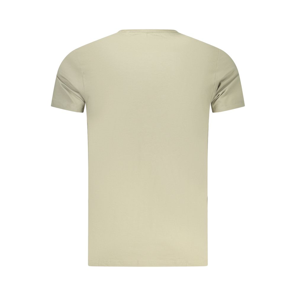 Green cotton men's T-shirt by Pepe Jeans, featuring a classic crew neck and casual fit.