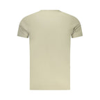 Green cotton men's T-shirt by Pepe Jeans, featuring a classic crew neck and casual fit.