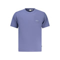 Pepe Jeans men's blue cotton T-shirt with round neckline and short sleeves, casual style for everyday wear.