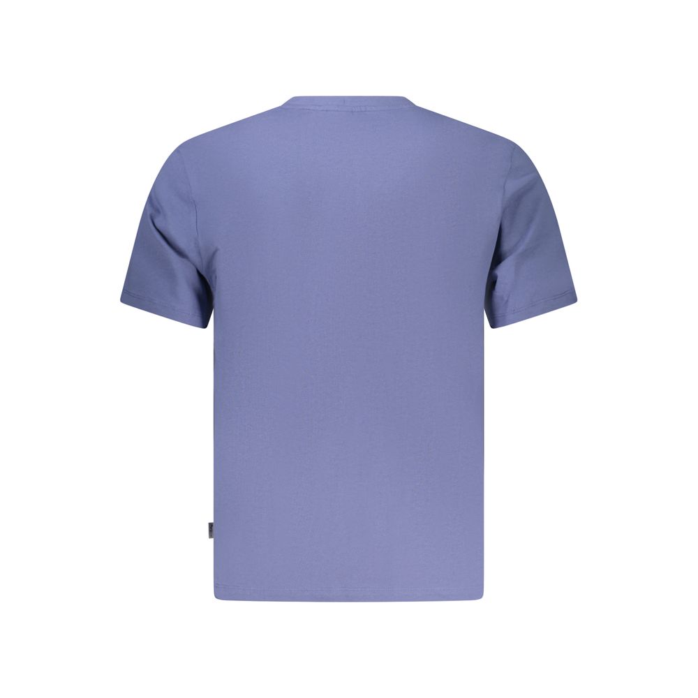 Pepe Jeans men's blue cotton T-shirt with round neckline and short sleeves, casual style ideal for everyday wear.