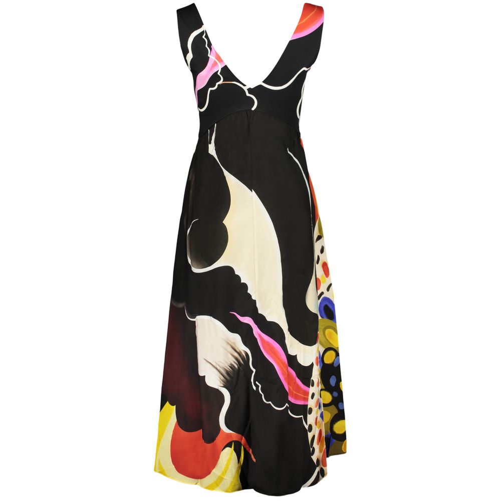 Desigual Black Viscose Women's Dress - Eljoys Fashion 