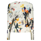 White viscose women's T-shirt by Desigual featuring a relaxed fit and stylish design, perfect for casual wear.