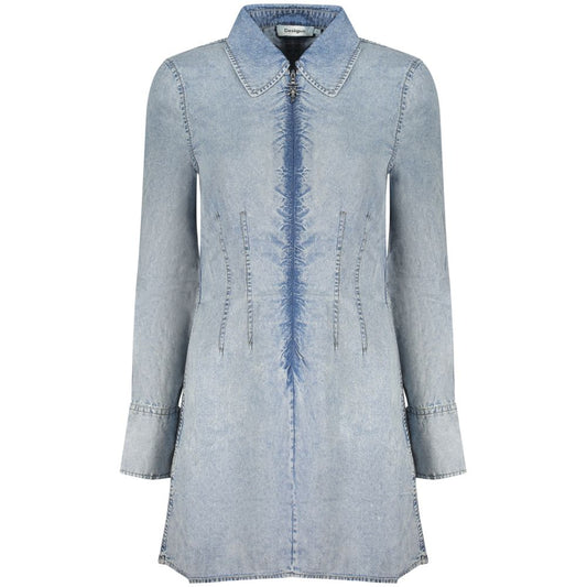 Desigual Azzurro Lyocell Women Dress Desigual