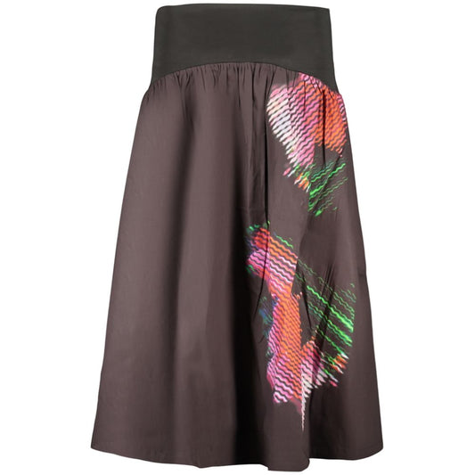 Desigual Black Cotton Women Skirt Desigual