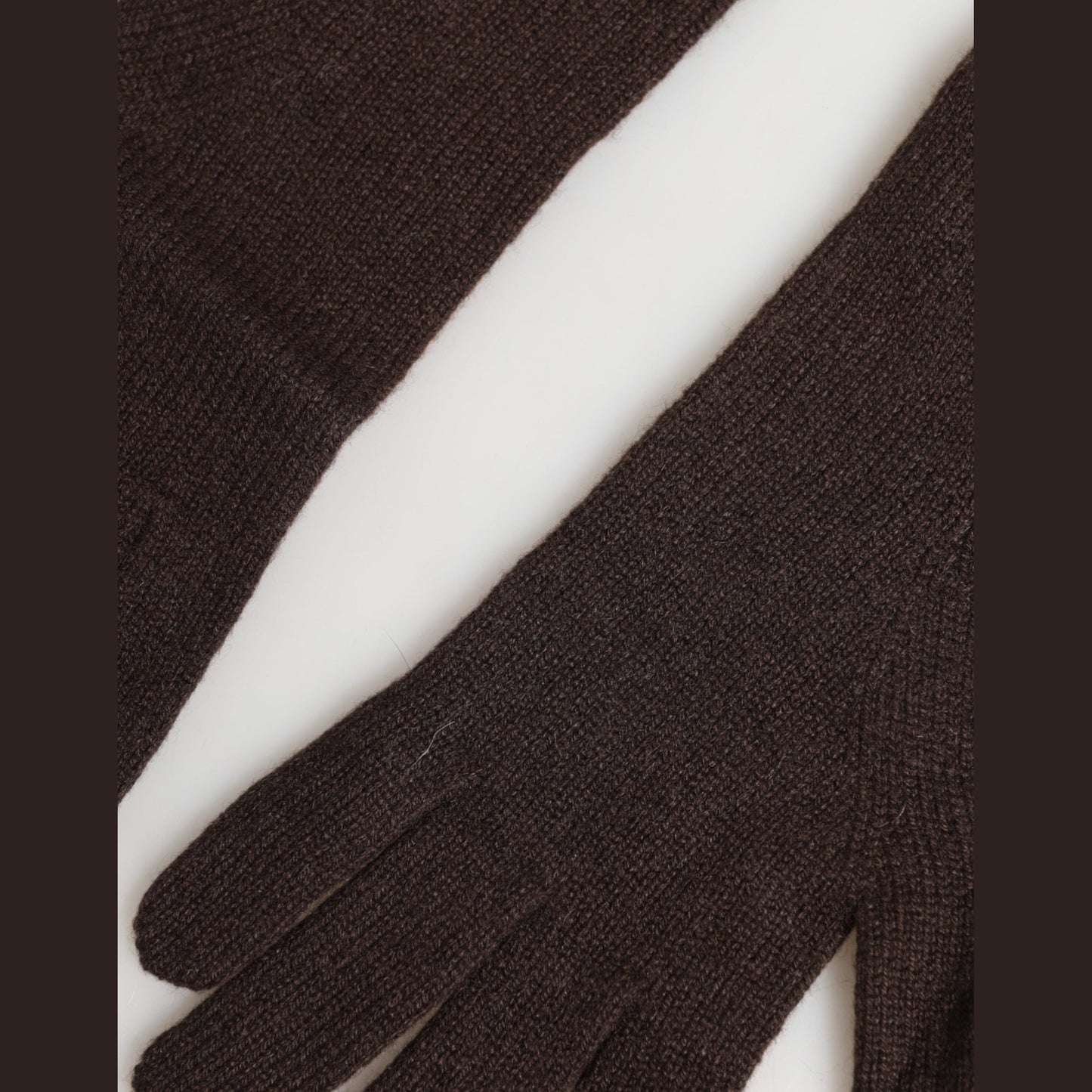 Dolce & Gabbana Brown Cashmere Knitted Elbow Length Mitten Gloves