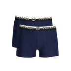 Trussardi Blu cotton men's boxer briefs with a fitted waistband and soft fabric, designed for comfort and everyday wear.