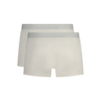 Trussardi Bianco cotton men's boxer shorts with a comfortable fit and classic design, featuring the Trussardi logo waistband.