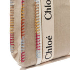 Chloé Beige Wool Tote Bag