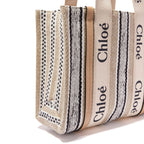 Chloé Beige Linen Tote Bag