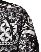 Dolce & Gabbana Black White BandanaPrint Men Bomber  Jacket - Eljoys Fashion 
