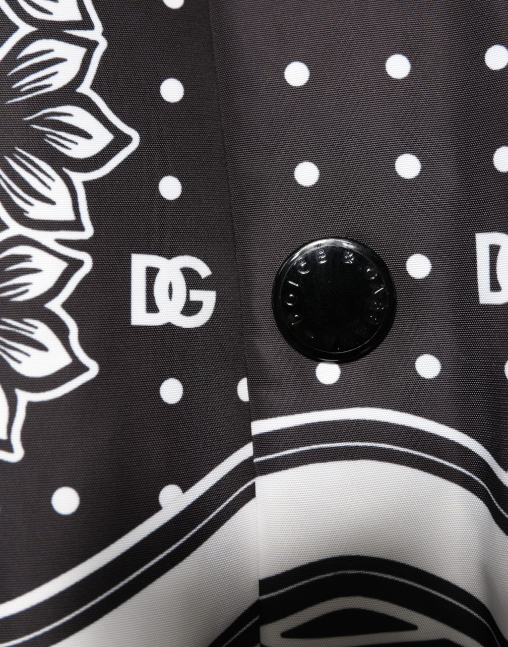 Dolce & Gabbana Black White BandanaPrint Men Bomber  Jacket - Eljoys Fashion 