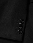 Dolce & Gabbana Black Heraldic Patch Single Breasted Blazer Jacket - Eljoys Fashion 