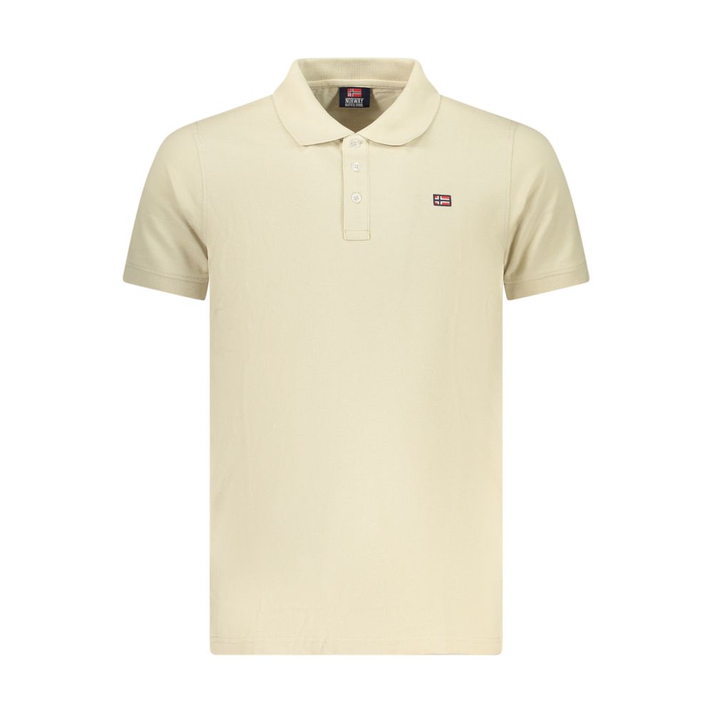 Norway 1963 Beige Cotton Men Polo Shirt Norway 1963