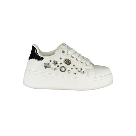 Laura Biagiotti White Polyurethane Women Sneaker Laura Biagiotti