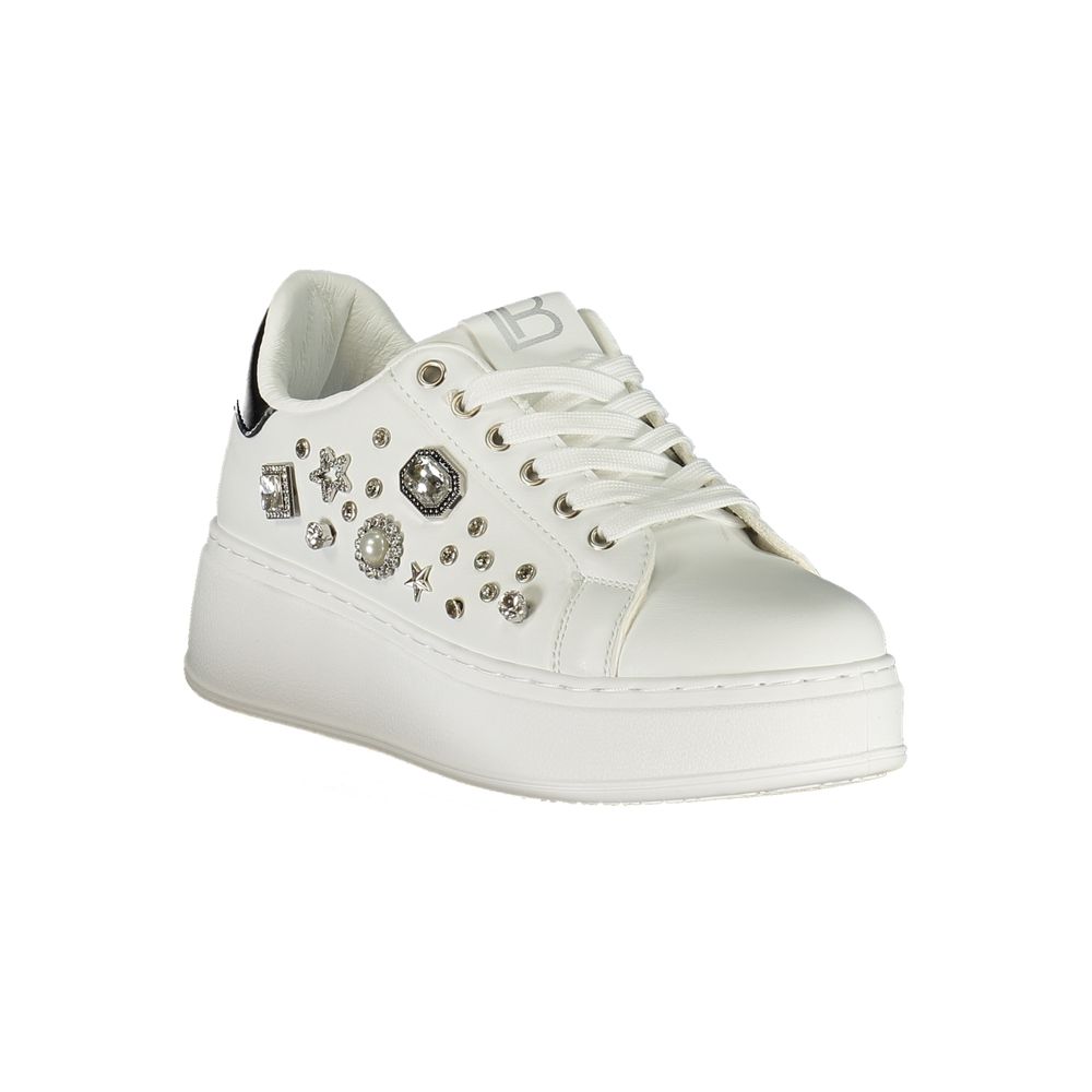 Laura Biagiotti White Polyurethane Women Sneaker Laura Biagiotti
