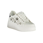Laura Biagiotti White Polyurethane Women Sneaker Laura Biagiotti