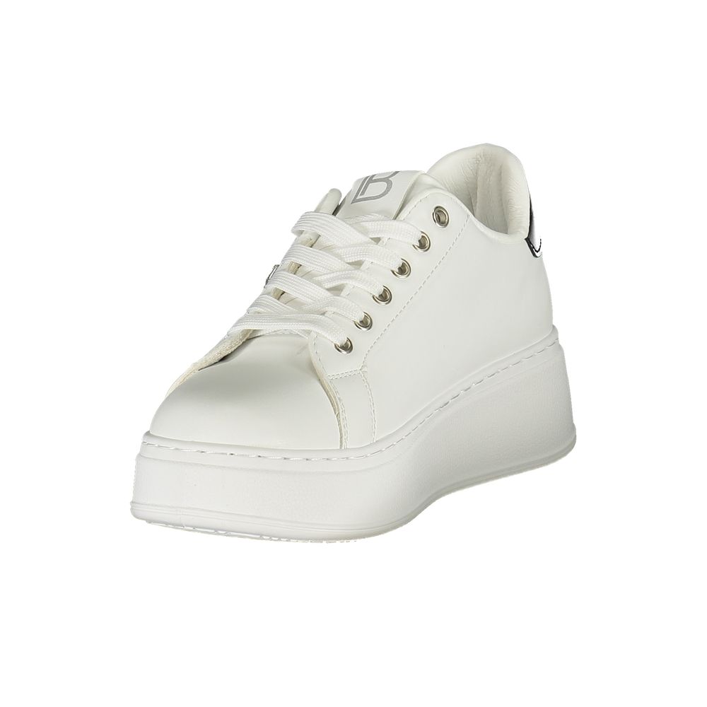 Laura Biagiotti White Polyurethane Women Sneaker Laura Biagiotti
