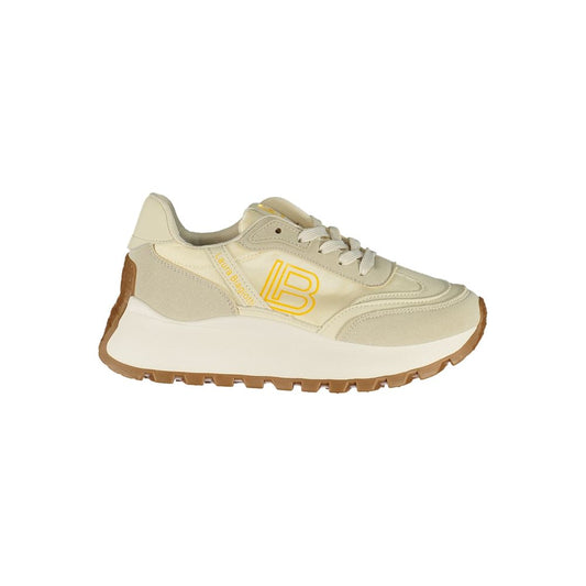 Laura Biagiotti Beige Polyurethane Women Sneaker Laura Biagiotti