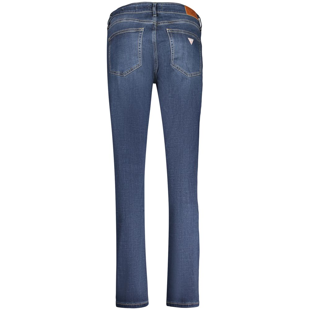 Guess Jeans Blu Lyocell women's skinny jeans shown in a close-up image highlighting the fabric and fit.