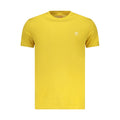 Yellow cotton men's T-shirt by Timberland, featuring a classic crew neck design and Timberland logo on the chest.