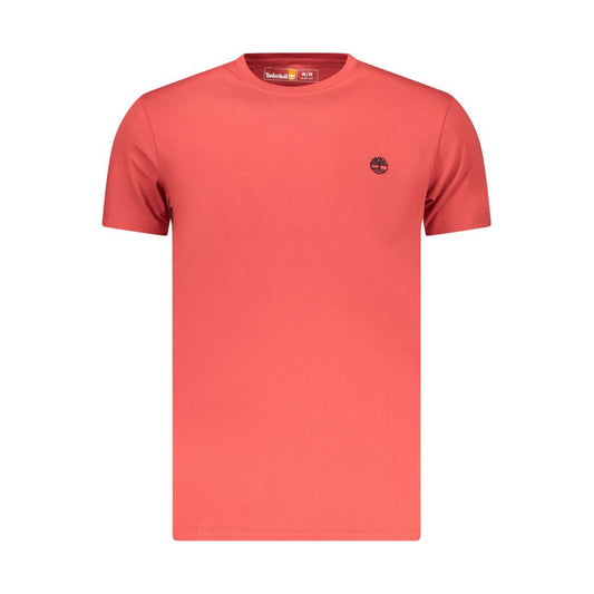 Timberland Red Organic Cotton Men T-Shirt Timberland