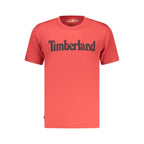 Timberland Rosso Cotton Men's T-Shirt in beige, featuring a crew neck and Timberland logo on the chest.