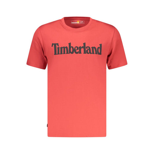 Timberland Rosso Cotton Men's T-Shirt Timberland