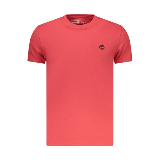 Timberland Rosso Cotton Men T-Shirt Timberland