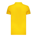 Yellow cotton men's polo shirt from Iceberg with a classic fit and collar, featuring subtle branding details.