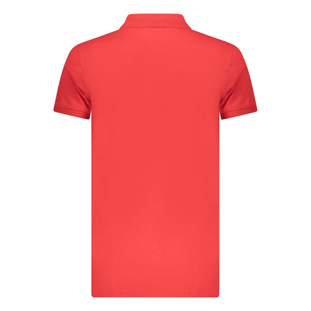 Iceberg Rosso Cotton Mens Polo Shirt Iceberg