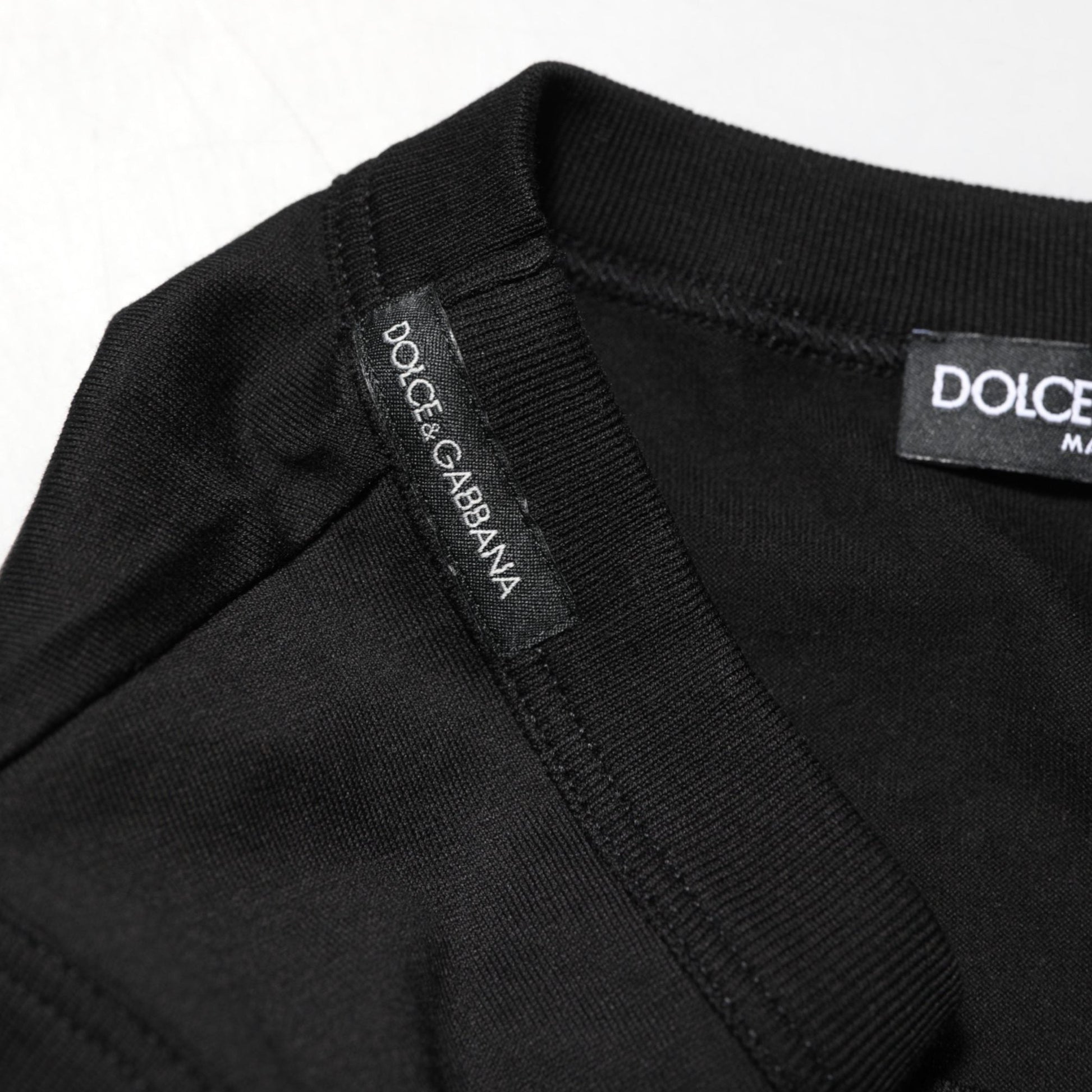 Dolce & Gabbana Black Cotton Sleeveless Men Tank Top T-shirt