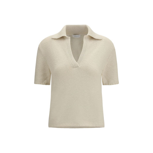 Gabriela Hearst Beige Cashmere Polo Shirt Gabriela Hearst
