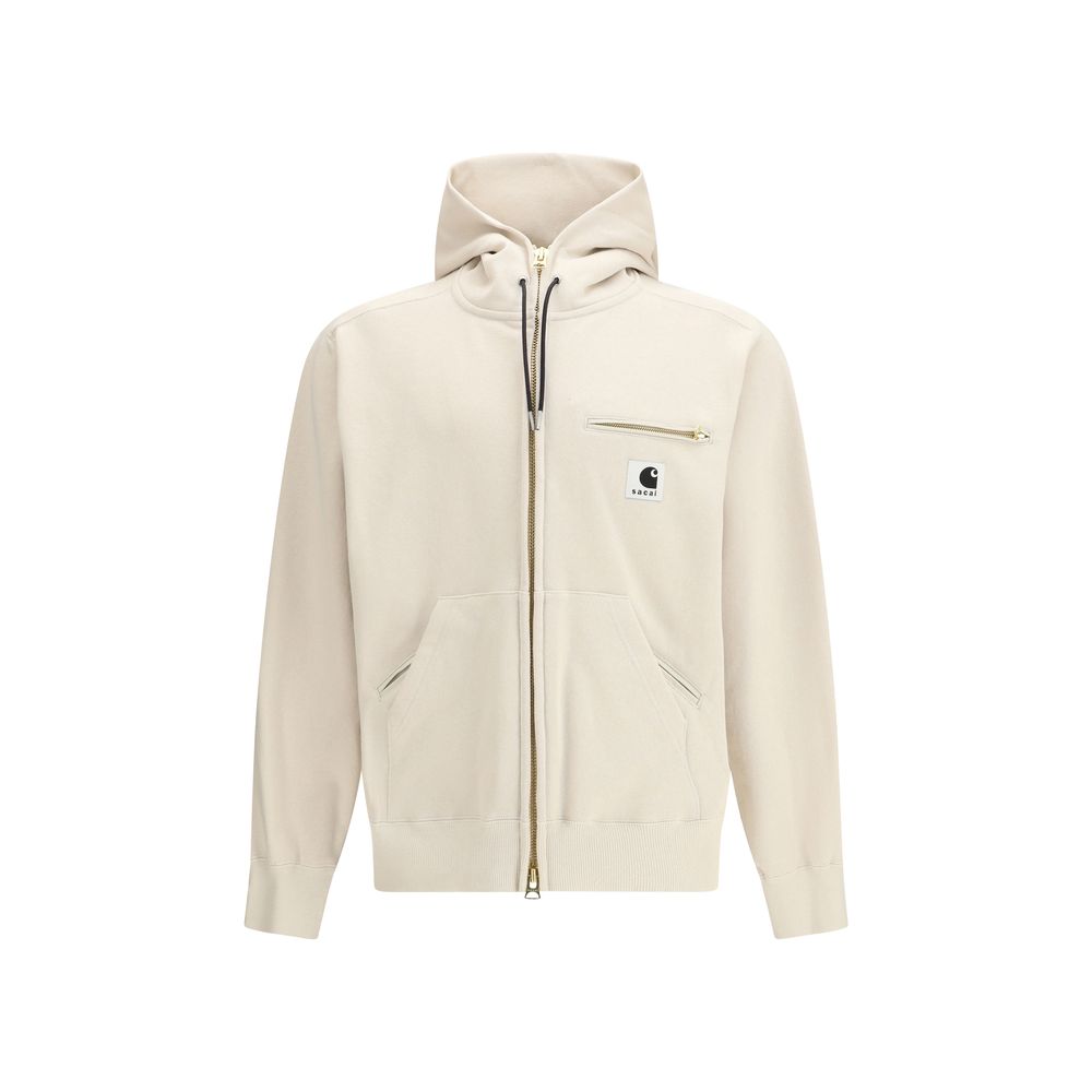 Sacai Beige Cotton Sweatshirt Sacai