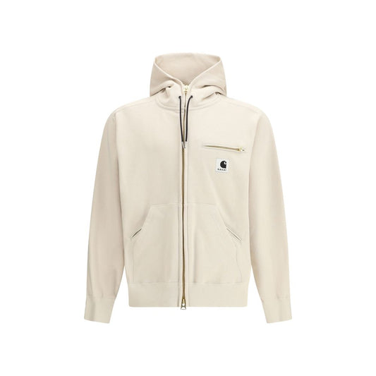 Sacai Beige Cotton Sweatshirt Sacai